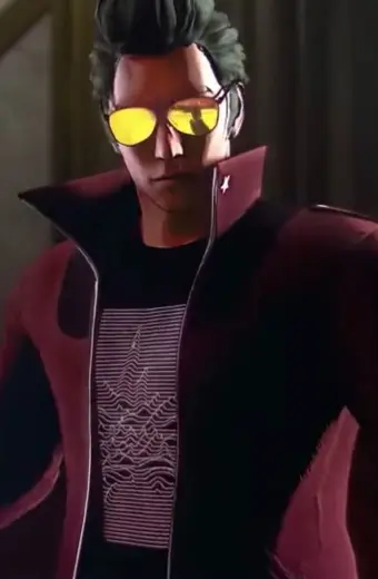 Travis Touchdown No More Heroes Maroon Cosplay Leather Jacket