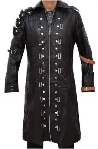 PUBG Player Unknowns Battlegrounds Black Cosplay Leather Coat