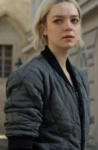 Hanna Esme Creed Miles Grey Bomber Quilted Cotton Jacket esme-creed-hanna-quilted-jacket