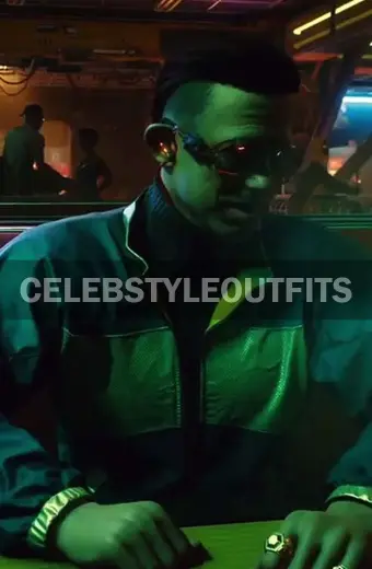 Kirk Sawyer Cyberpunk 2077 Gaming Bomber Green Cosplay Jacket