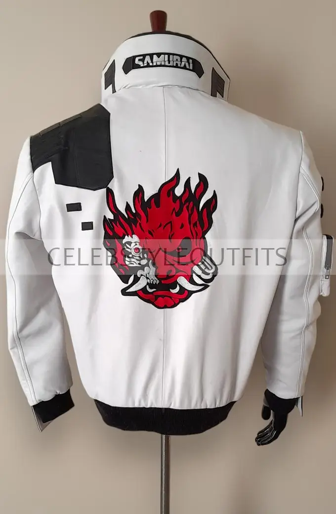 Cyberpunk 2077 Samurai Gaming Bomber Cosplay Leather Jacket cyberpunk-2077-cosplay-leather-Jacket