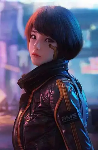 Cyberpunk 2077 Syn Video Game Brown Cosplay Leather Jacket