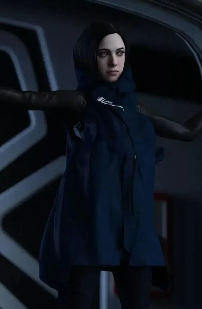Lockne Margaret Qualley Death Stranding Mama Blue Cosplay Vest margaret-qualley-lockne-death-stranding-vest