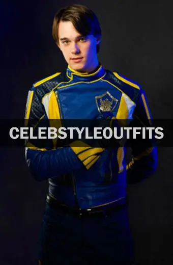 King Ben Descendants Mitchell Hope Blue Cosplay Leather Jacket