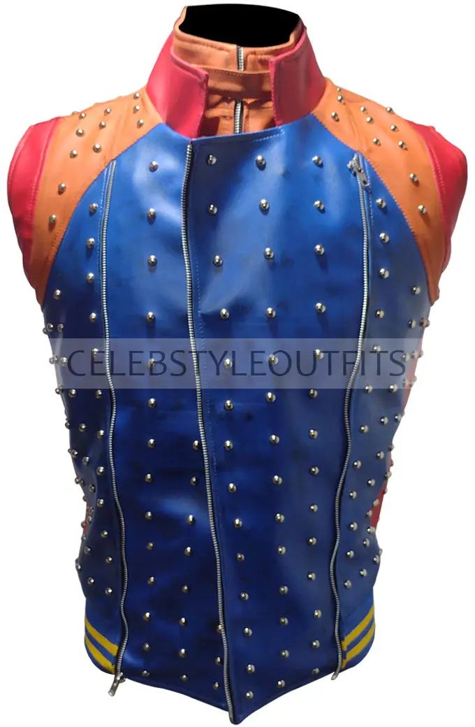 Booboo Stewart Jay Descendants 2 Red Cosplay Leather Vest descendants-2-jay-vest