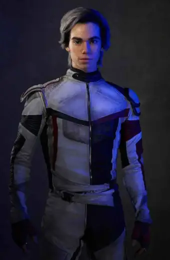 Carlos Descendants Cameron Boyce White Cosplay Leather Jacket