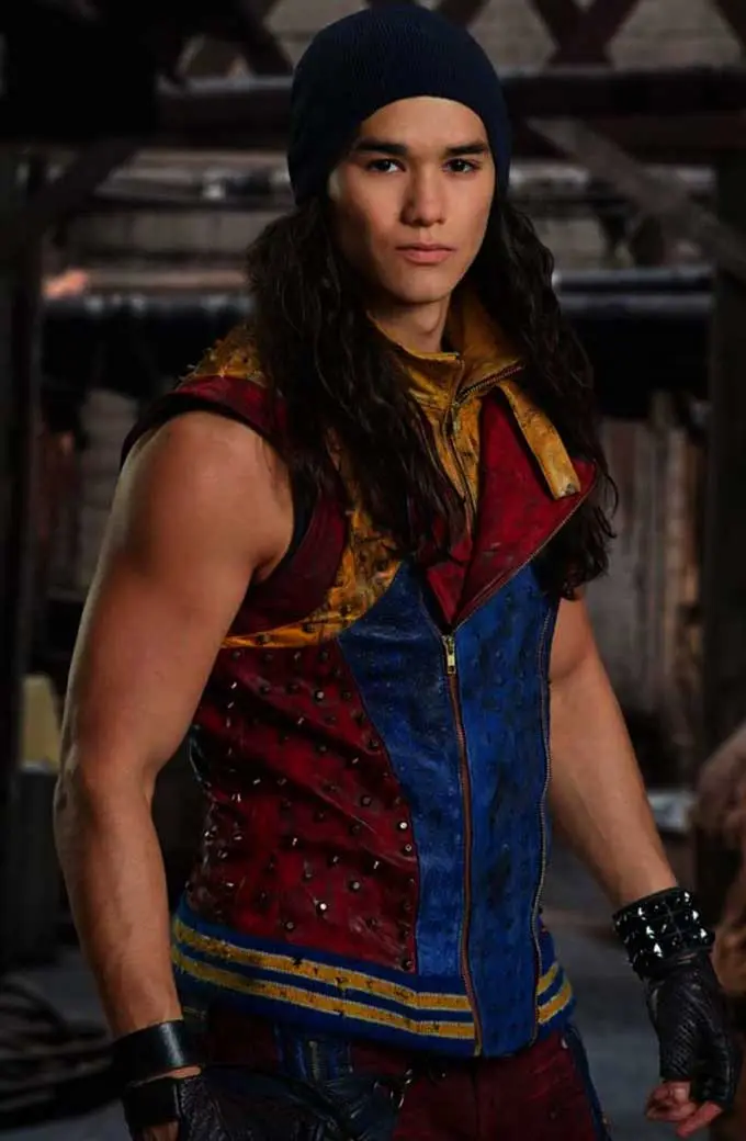 Booboo Stewart Jay Descendants 2 Red Cosplay Leather Vest descendants-2-jay-vest