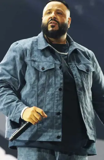 BET Experience DJ Khaled Concert Blue Bomber Cotton Jacket