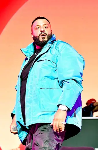 DJ Khaled EA Sports Bowl Glossy Blue Bomber Cotton Jacket