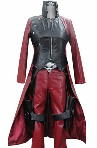 Sons Of Sparda Dante Devil May Cry Black And Red Cosplay Coat