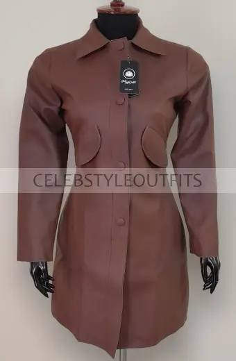 Donna Noble Doctor Who Catherine Tate Brown Leather Coat