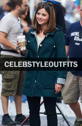 Clara Oswald Doctor Who Jenna Coleman Green Cotton Coat