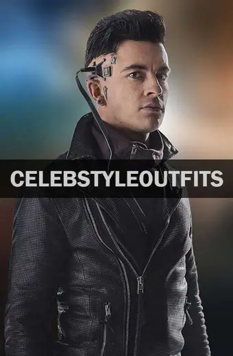 Doctor Who TV Show Jonathan Bailey PSI Black Leather Jacket