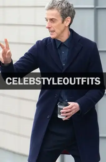 Peter Capaldi Doctor Who Twelfth Doctor Blue Wool Trench Coat