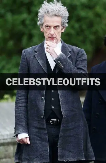 Doctor Who Twelfth Doctor Peter Capaldi Grey Wool Trench Coat
