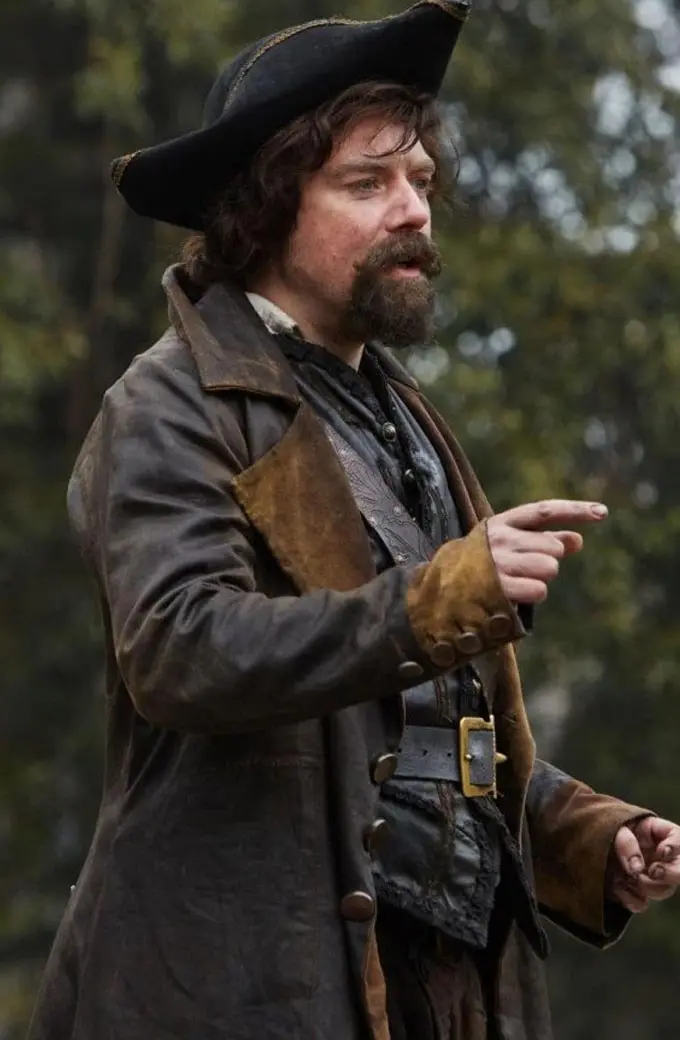 Doctor Who Rufus Hound Sam Swift Brown Leather Trench Coat doctor-who-sam-swift-brown-coat