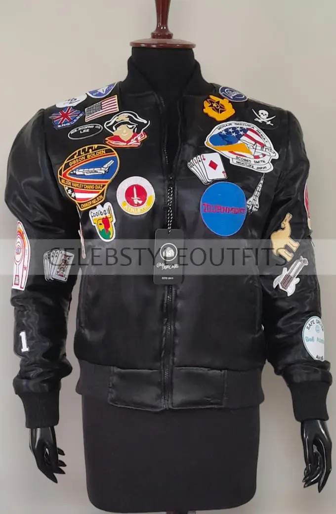 Ace Sophie Aldred Doctor Who TV Show Black Satin Jacket doctor-who-sophie-aldred-satin-jacket