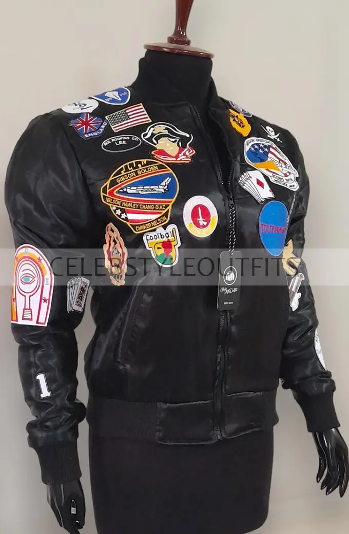 Ace Sophie Aldred Doctor Who TV Show Black Satin Jacket doctor-who-sophie-aldred-satin-jacket