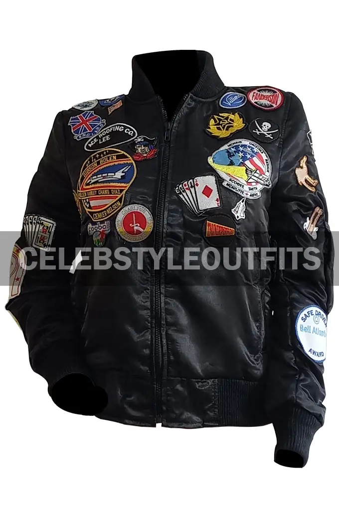 Ace Sophie Aldred Doctor Who TV Show Black Satin Jacket doctor-who-sophie-aldred-satin-jacket
