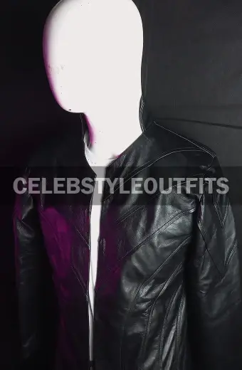 Tom Wisdom Dominion Michael Black Leather Trench Coat