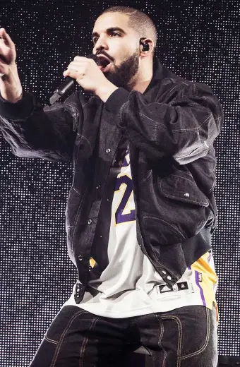 Aubrey Drake Graham The Forum Mens Bomber Black Cotton Jacket