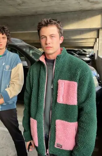 Dylan Minnette Sherpa Fabric Jacket