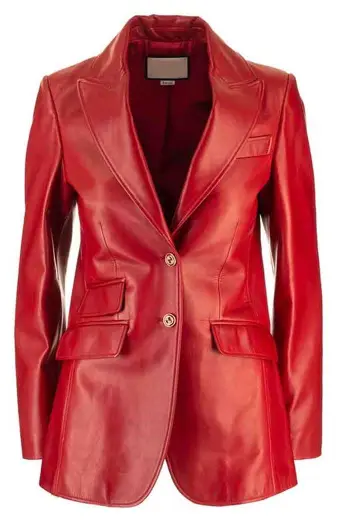 Elizabeth Gillies Dynasty Fallon Carrington Red Trench Jacket