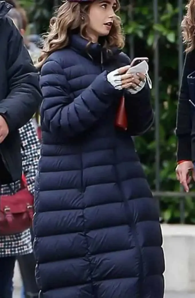 Emily Cooper Emily In Paris Lily Collins Quilted Puffer Coat emily-in-paris-emily-cooper-coat