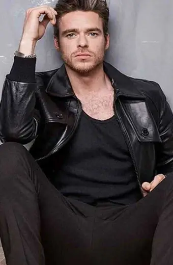 Eternals Ikaris Richard Madden Bomber Black Leather Jacket eternals-ikaris-black-leather-jacket
