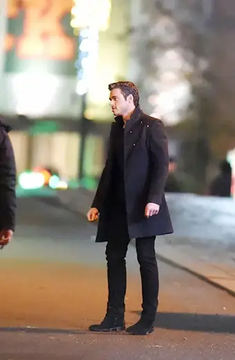 Ikaris Eternals Richard Madden Black Wool Mid-Length Coat eternals-ikaris-black-wool-coat