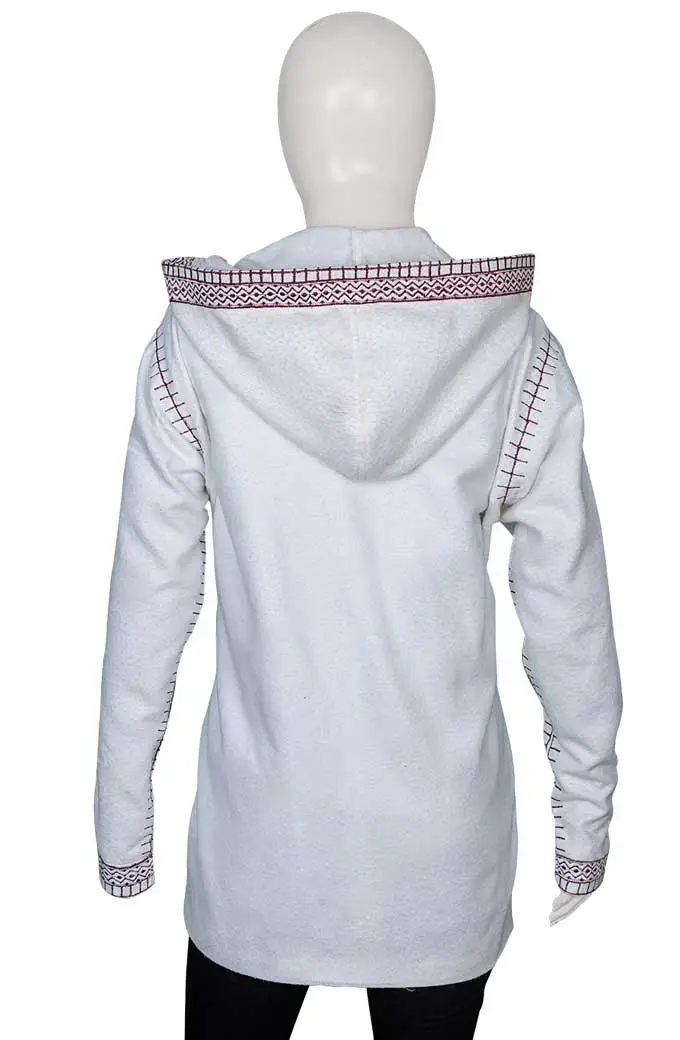 Eurovision Sigrit Ericksdottir Rachel McAdams White Wool Coat rachel-mcadams-eurovision-coat
