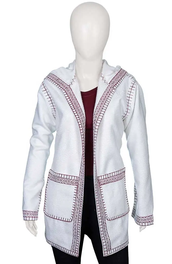 Eurovision Sigrit Ericksdottir Rachel McAdams White Wool Coat rachel-mcadams-eurovision-coat