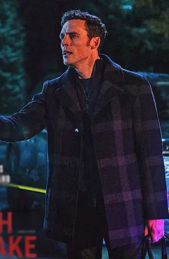 James Flagg Sam Claflin Every Breath You Take Checked Coat