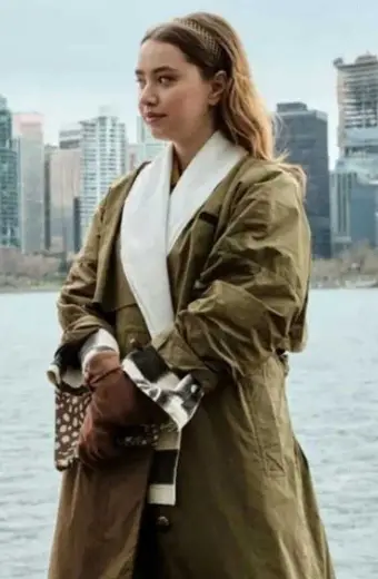Emilija Baranac Zoe Christensen Fakes Green Cotton Coat