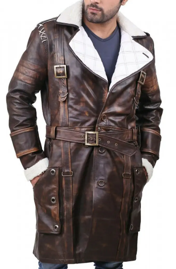 Derek Phillips Elder Maxson Fallout Gaming Brown Trench Coat fallout-elder-maxson-jacket