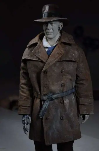 Stephen Russell Nick Valentine Fallout Gaming Long Trench Coat fallout-4-nick-valentine-coat
