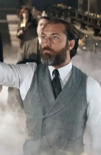 Fantastic Beasts Jude Law Albus Dumbledore Grey Cotton Vest