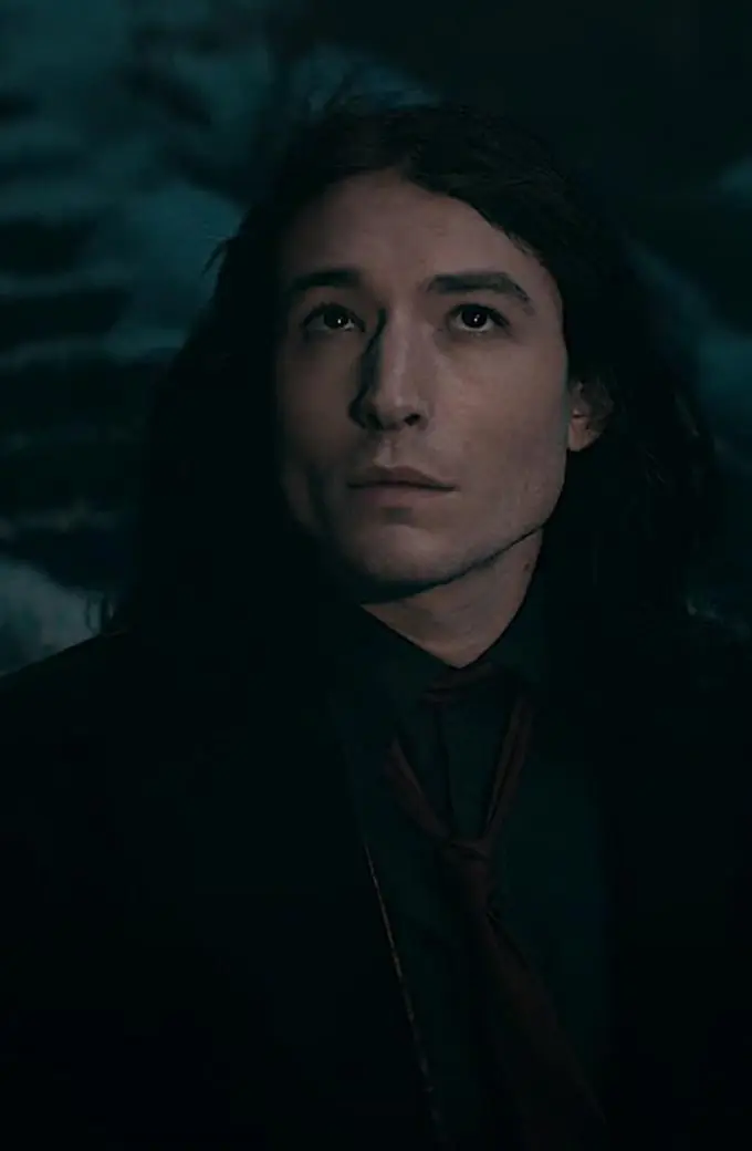 Ezra Miller Credence Barebone Fantastic Beasts Black Wool Coat ezra-miller-fantastic-beasts-coat