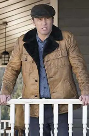 Dodd Gerhardt Fargo Jeffrey Donovan Leather Shearling Jacket