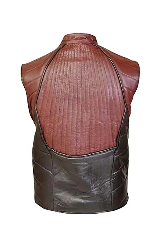 Ben Browder John Crichton Farscape TV Show Maroon Leather Vest farscape-ben-browder-maroon-vest