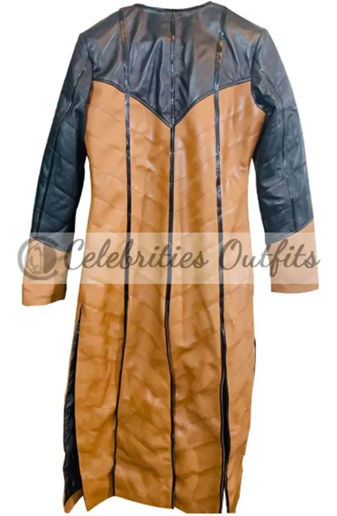 Farscape Aeryn Sun Claudia Black Brown Leather Trench Coat farscape-claudia-black-aeryn-sun-coat