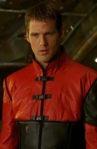 Farscape TV Show John Crichton Ben Browder Red Leather Jacket