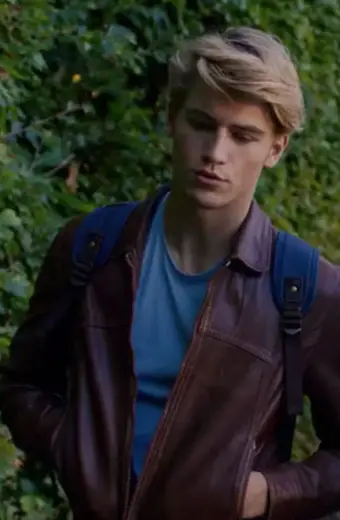 Danny Griffin Sky Fate The Winx Saga Brown Leather Jacket