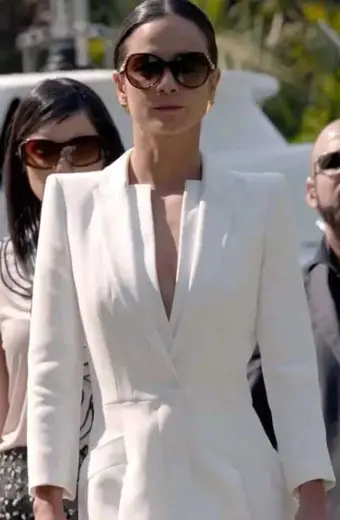 Teresa Mendoza Alice Braga Queen of The South White Wool Coat