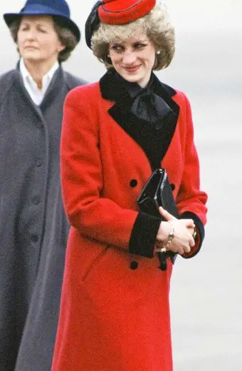 Spencer Kristen Stewart Princess Diana Red Wool Trench Coat princess-diana-spencer-trench-coat