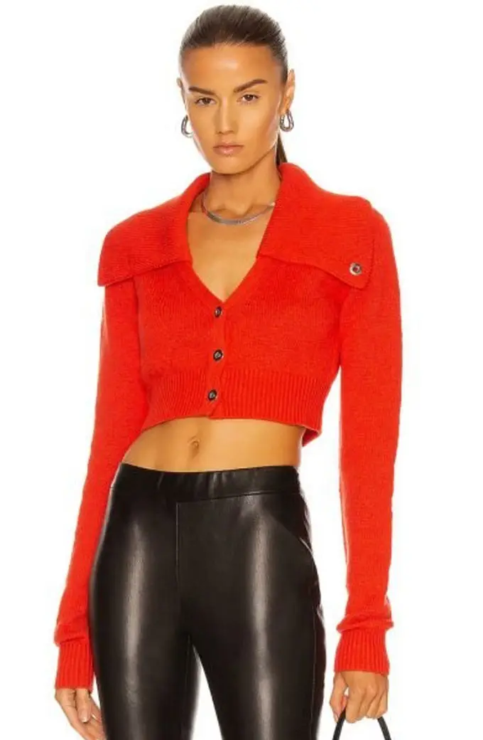 Black ish Diane Johnson Marsai Martin Red Cropped Cardigan marsai-martin-black-ish-cardigan