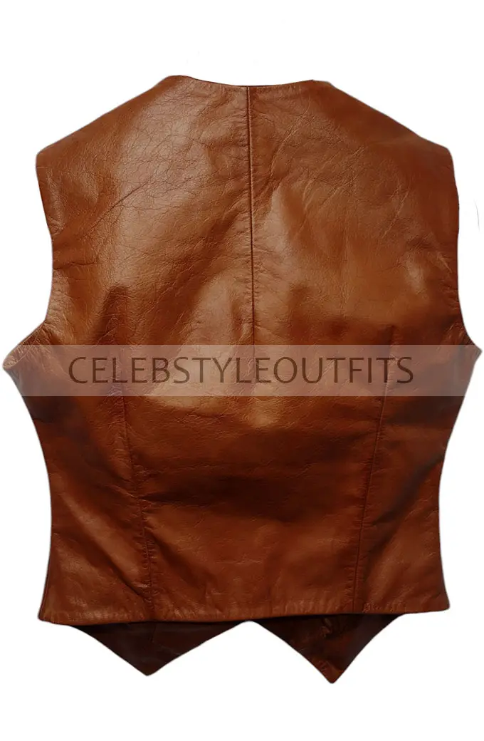 Jessica Simpson Daisy Duke Dukes of Hazzard Brown Leather Vest jessica-simpson-the-dukes-hazzard-vest