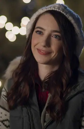 Natalie Dreyfuss Holly Fixing Up Christmas Puffer Hooded Vest