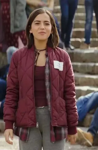 Isabela Merced Instant Family Burgundy Jacket instant-family-lizzy-burgundy