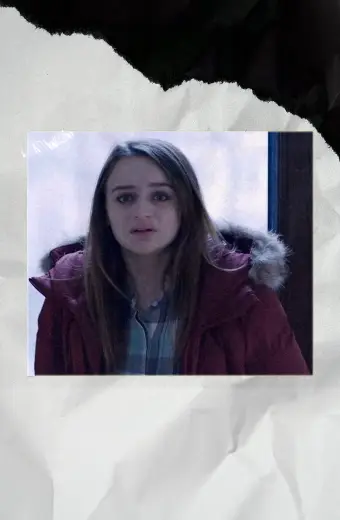 The Lie Joey King Kayla Fur Hooded Maroon Quilted Puffer Parka